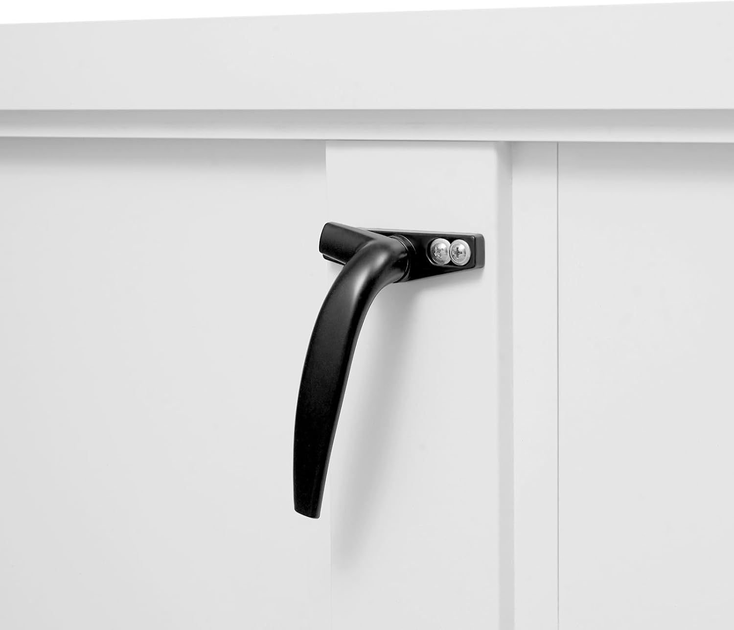 Trappe Daccès Au Toit 61 X 61 Cm (24 X 24 Pouces) - Porte De Sécurité Galvanisée à Revêtement en Poudre, Accès Sécurisé pour Toiture Commerciale avec Poignée De Commande Black