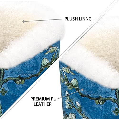 Image of Plush Fluffy Lined Anti-scratch Eyeglasses Holder Protective Glasses Stand Case