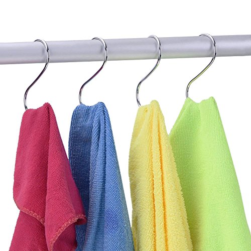 LOYMR 6 Pack 4.7 Inches Extra Large S Shape Hooks Heavy-Duty Metal Hanging Hooks Apply Kitchenware Bathroom Utensils Plants Towels Gardening Multiple uses Tools (Silver)