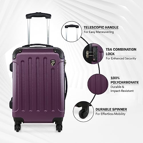 Image of HEYS Revolver Range Purple Color 21 inch Cabin Trolley