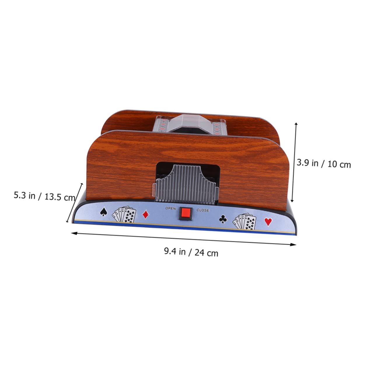 Mescolatore Carte Elettrico Automatico in Legno e Plastica Nero