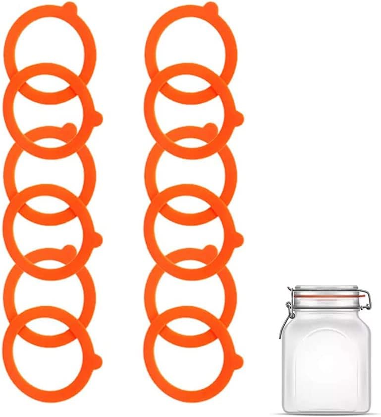 Replacement Silicone Seals for Kilner Jars Airtight Silicone Sealing Gaskets Rings, Leakproof