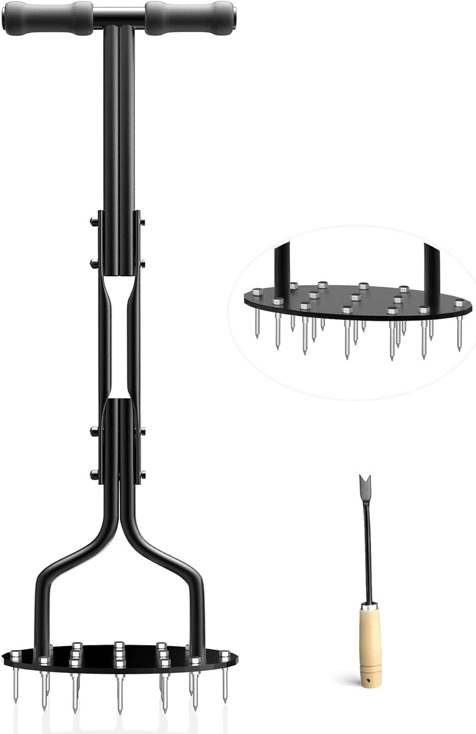 EEIEER Lawn Spikes Aerator Manua Tool, Hand Aeration