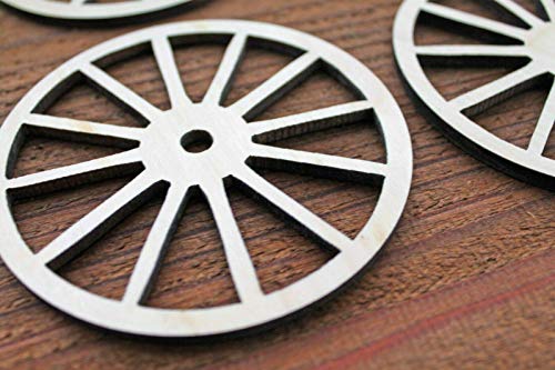 Vintage Cut Wagon Wheel Unfinished Wood Laser Cut Out Cutout Shape Crafts Sign Diy Ready To Paint Or Stain #TOP1