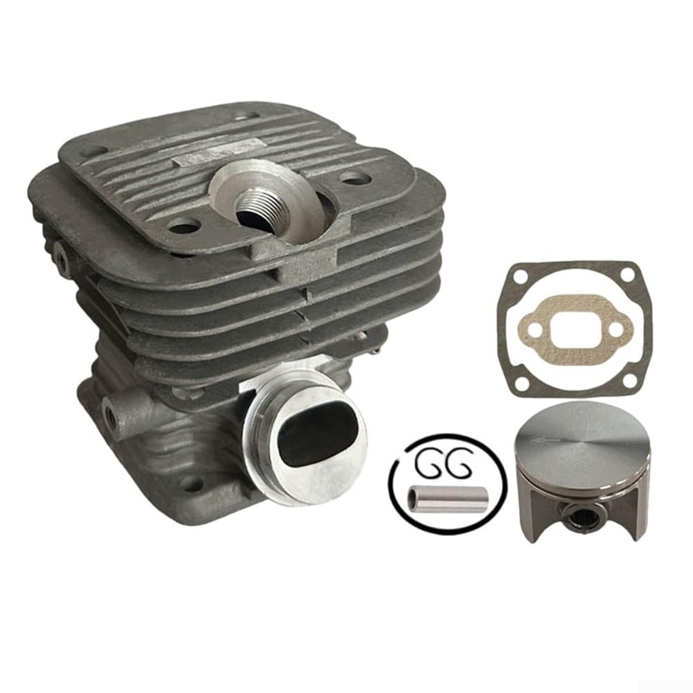 42mm Zylinder und Montagesatz für PS-351 PS-420 PS-421 PS-350 Kettensäge, Metallmotor Umbau-Set mit OEM 195131201 Spezifikation für anspruchsvolle Außenanwendung(A)