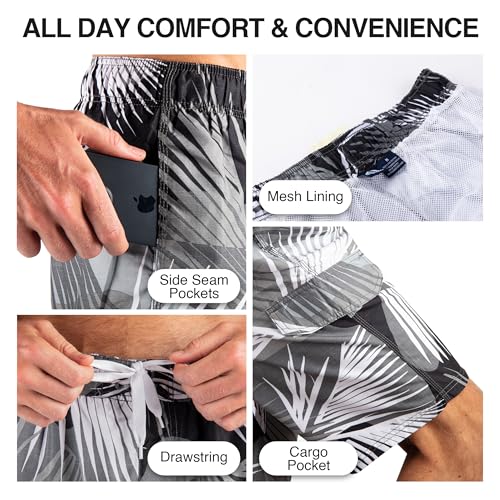 Image of Kanu Surf Men's Big Viper Extended Size Stripe Swim Trunk