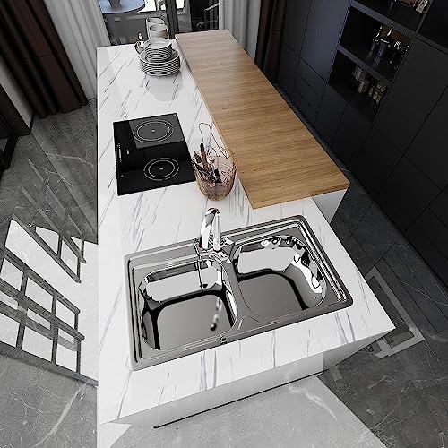 Image of HOME13 Marble Wallpaper Peel & Stick Contact Paper Self Adhesive Decorative Removable Waterproof Wallpaper for Kitchen Cabinet and Furniture Countertops (24 X 80 INCH, Grey & White Marble)