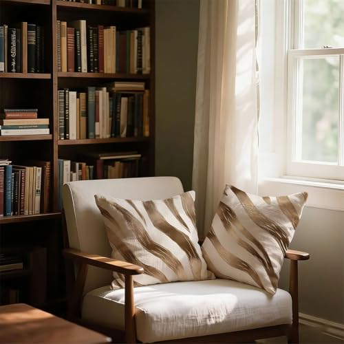 Housse de coussin extérieur imperméable marbre décoratif haut de gamme - 4