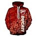 Produktbild Cronell Story Unisex Spring Langarm Hoodie 3D Digital International Ducati Logo Print Sweatshirt Lässiges Sweatshirt (1,S)