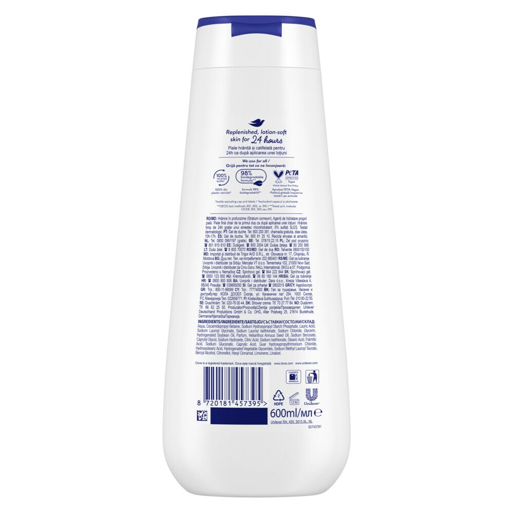 Dove Advanced Care żel pod prysznic głęboko nawilżający naturalne nawilżające 600 ml
