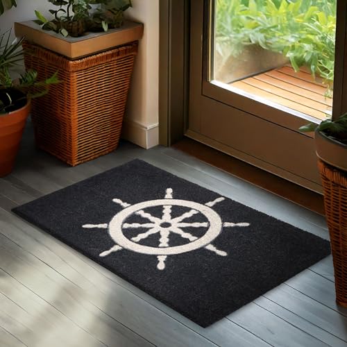 📏 Dimensione standard pratica: 45 x 75 cm, lo zerbino in cocco si adatta perfettamente a ogni porta. Ideale per ogni ingresso, come tappetino, zerbino o poggia-scarpe, mantiene la casa pulita e ordinata