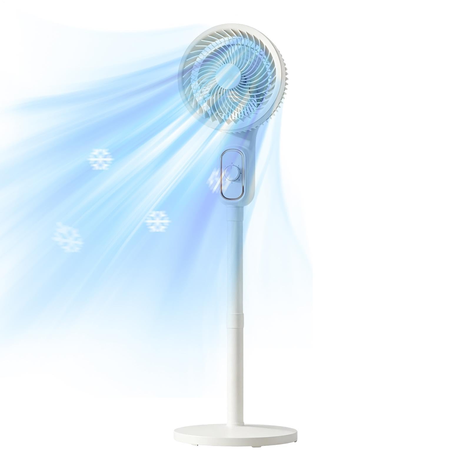 Ventilatore oscillante Velocità Multiple Basso Rumore Altezza Regolabile | Ventilatore Circolatore D'Aria Oscillante Per Camera Da Soggiorno Ufficio Campeggio Casa Interno Sonno