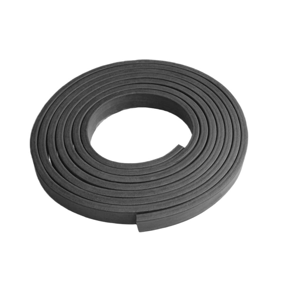 Burlete cuadrado for puerta de gabinete, EPDM negro, longitud 5 m, burlete de espuma de goma, 1 pieza(20x25mm)