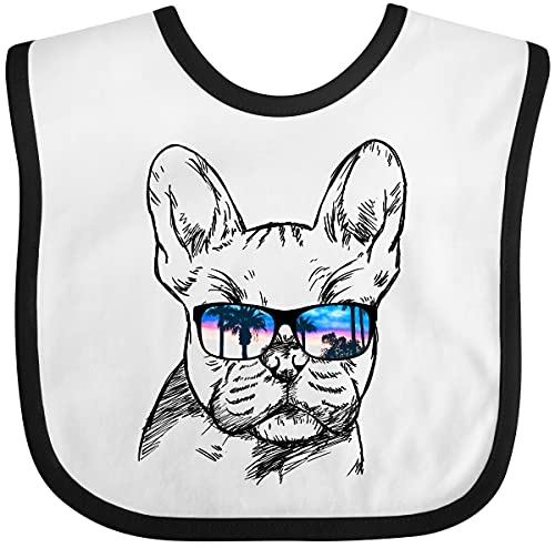 Image of inktastic French Bulldog Portrait with Sunglasses Baby Bib