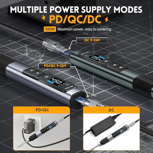 Fer à souder avec veille automatique HS-02 station portable 100W