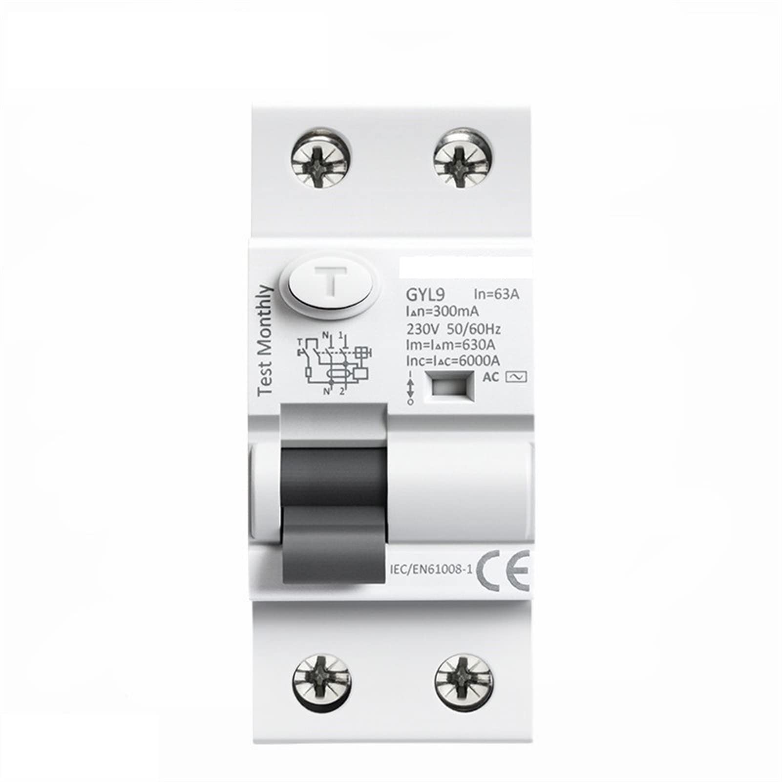 Buy ZAAHH Circuit Breaker Gyl9 ac Type RCCB Residual