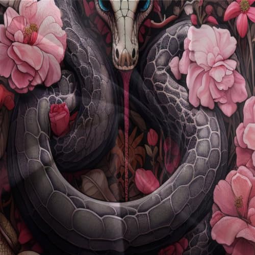 Housse de couette serpent avec fermeture éclair pour un lit infroissable et net - 8