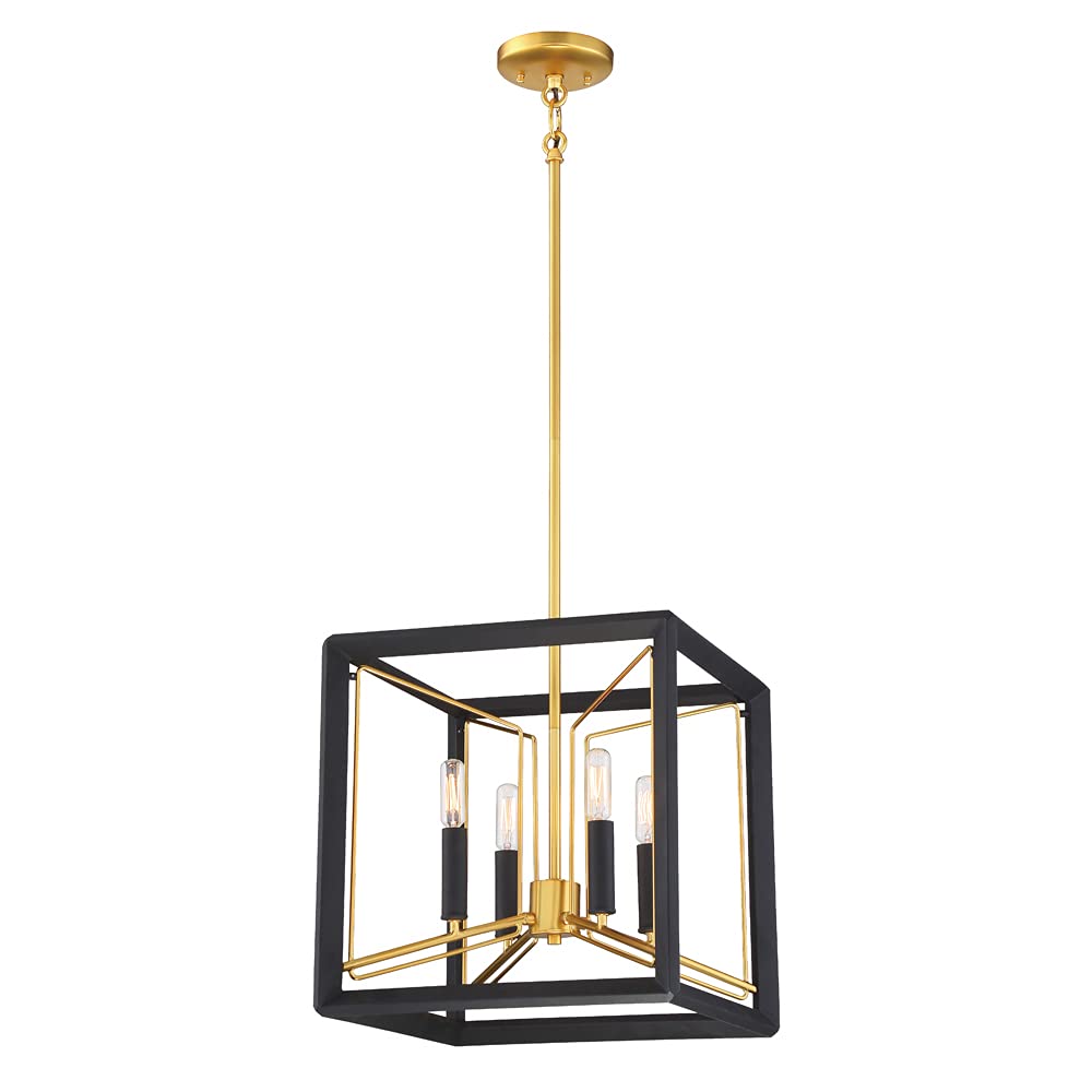 Metropolitan N7854-707 Sable Point Pendant, 4-Light 240 Total Watts, Sand Black