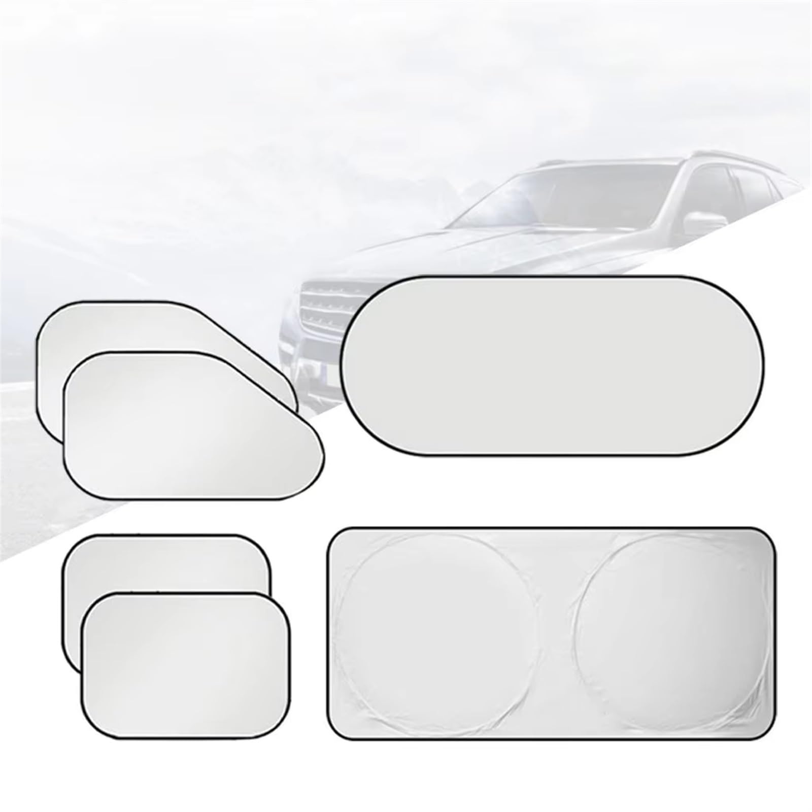 Parasole 6 Pezzi Tendine Parasole Per Auto Tendine Parasole Oscuranti La Privacy Visiera Parasole Con Ventose Viaggio Cambio Vestiti Camion Pisolino Parasole Auto