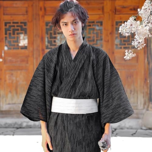 Japanese Kimono OBI Belt, Mens Traditional Vintage Waist Judo Wrap Waistband Bathrobe OBI Yukata OBI Belt3