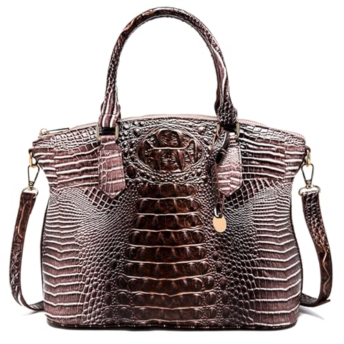 Image of Makcr Joacbv Women Purse Satchel Bag Long Crossbody Classy Tote Bag Top Handle Vegan Leather Ladies Handbags Embossed Pattern