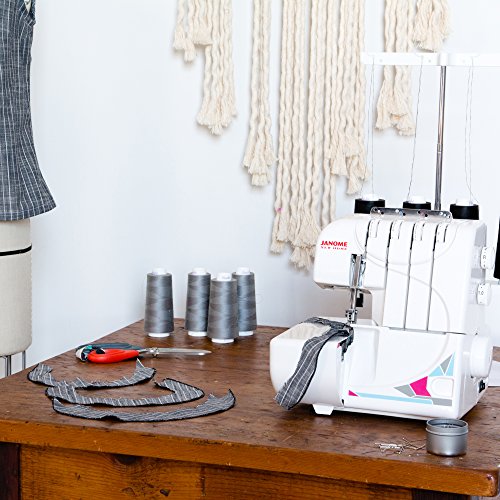 Janome MOD-8933 Serger with Lay-In Threading, 3 and 4 Thread Convertible with Differential Feed by Janome - Image 3