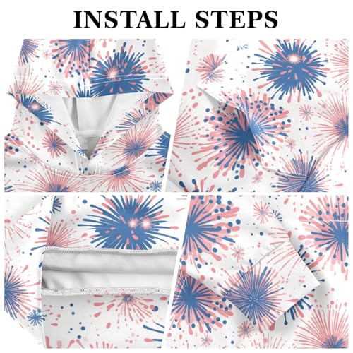 KLL Fireworks Toddlers and Girls' Sweatshirt Fashion Pullover Top Streetwear Kangaroo Pocket3