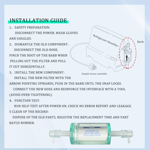 Image of OEM 16913 Refrigerant Identifier Replacement Filter,Compatible with 16900 /16910 CoolTech ID, AC1234 Series, and R-1234y AC Machines.