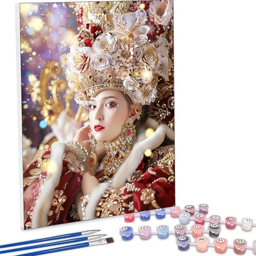 �������G �� �����L�b�g�ɂ��G�� ���� Paint by Numbers DIY�y�C���g ��l�� ���S�� �q���p �ȒP�ɓh��� �A�N�������ʊG�̋� ��| ��� ��H�| �L�b�g 3�̃y�C���g�u���V��1�̃Z�b�g�̃A�N�����痿���g�p �z�[�� �I�t�B�X���� 