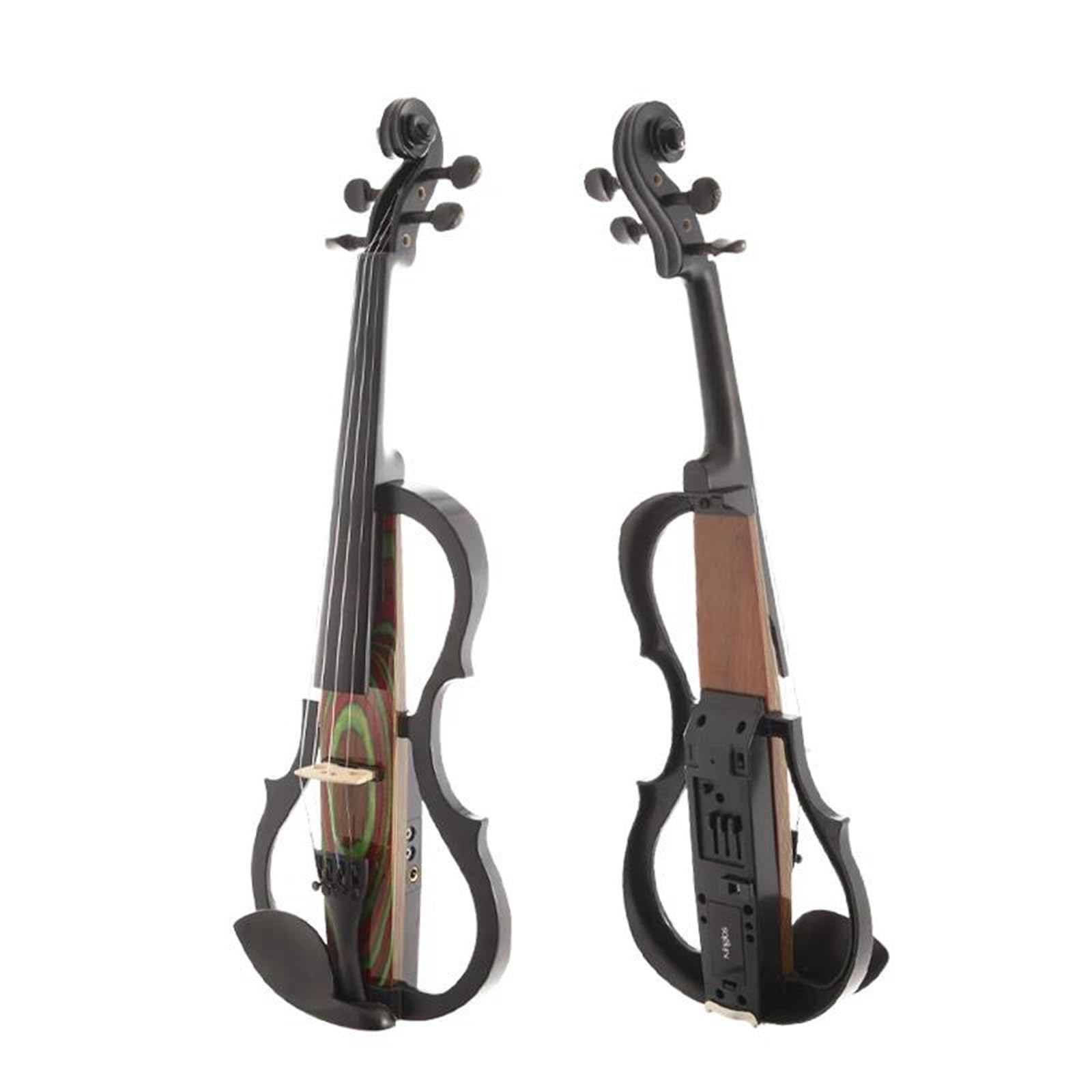 Kit Intermedio A 4 Corde Violino Elettrico 4/4 Con Archetto E Custodia