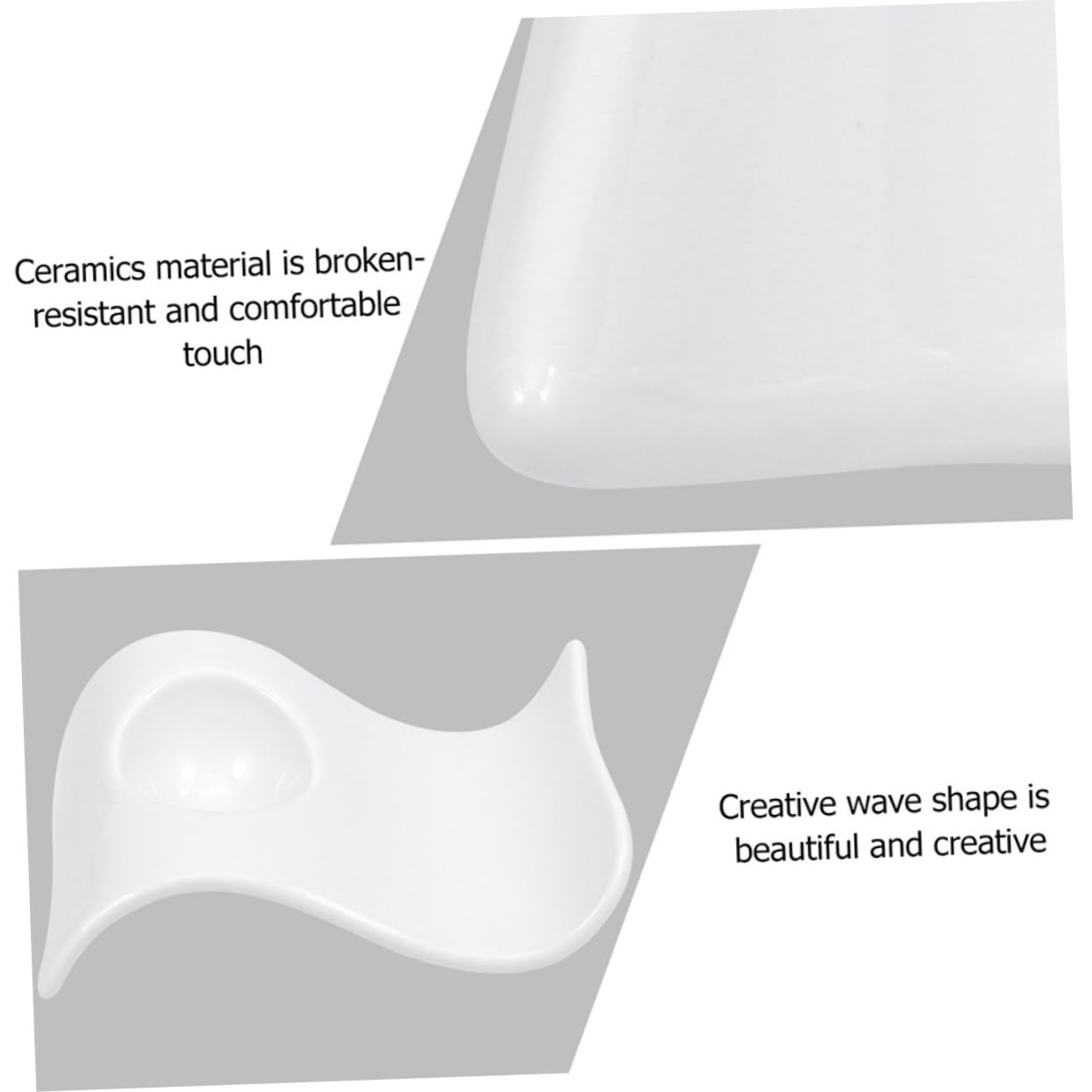 TOYANDONA Tenir Œufs Durs Modernes et Élégants en Céramique Blanche Plateau Pratique et Facile à Nettoyer 6 Coquetiers Cuisine et Repas