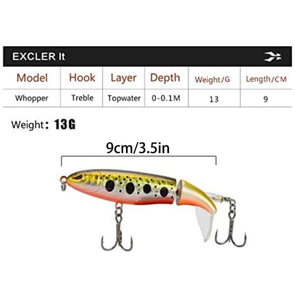 Esche Da Pesca 10ps Esca Whopper Plopper Topwater Galleggiante