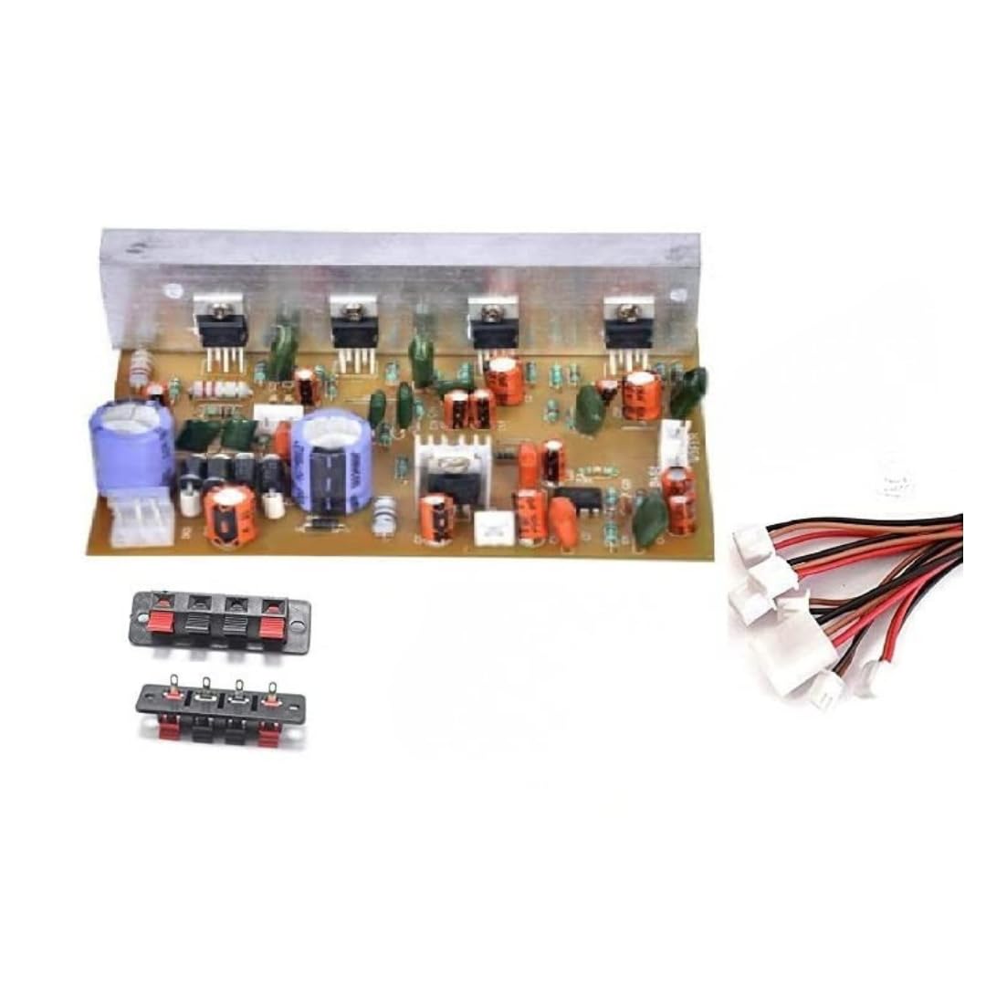 ESPtronics 4.1 Home Theater Amplifier Board kit Circuit with Bass Boost and Treble Support TDA2030 Based with Bluetooth FM USB Aux Card MP3 Stereo Audio Player DIY Kit-image-15