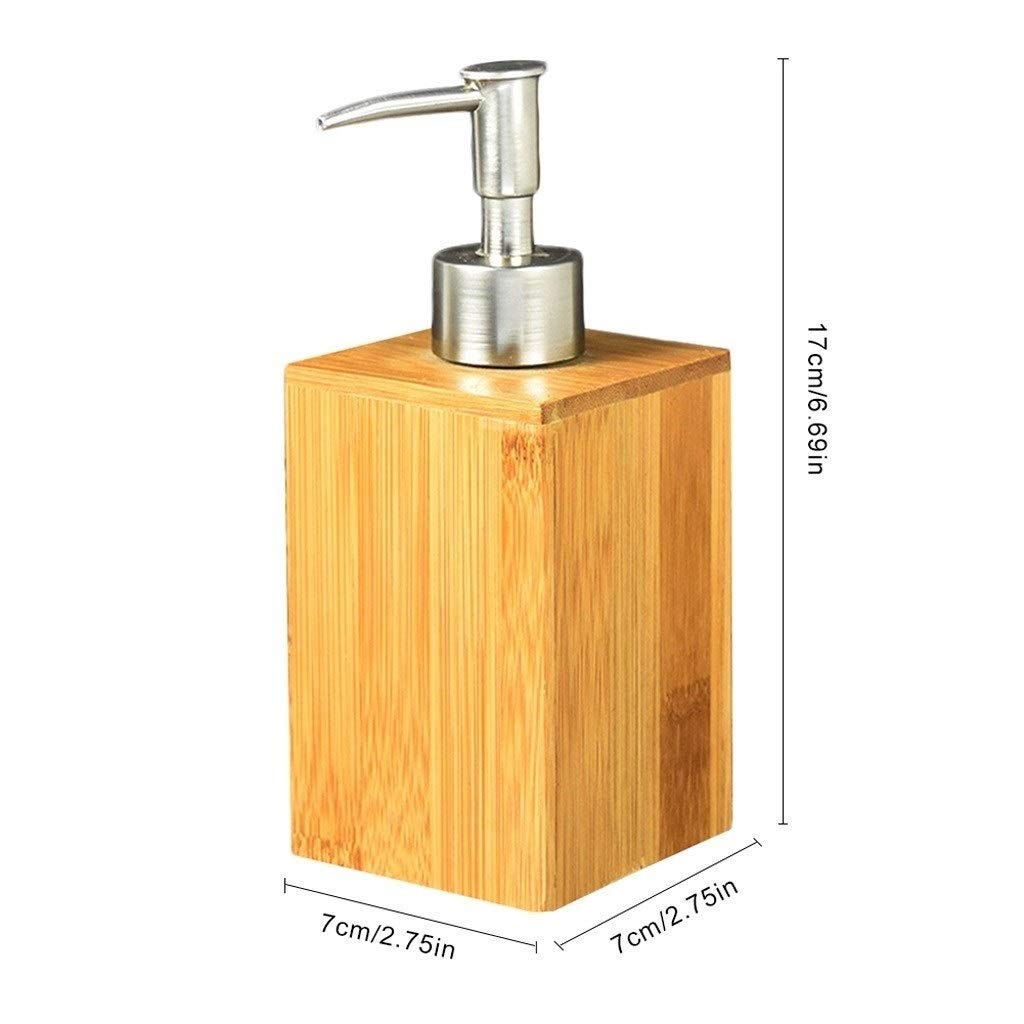 Distributore di Sapone per Bagno, per Uso Domestico, per Hotel, Dispenser di Sapone Manuale, in Acciaio Inossidabile Spazzolato, con Testa della Pompa, Dispense