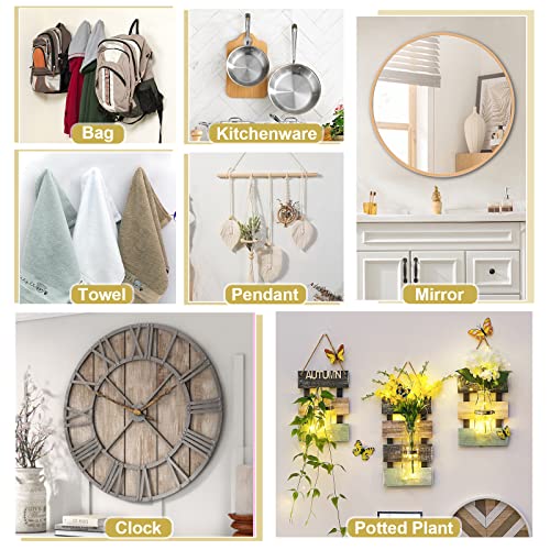 MAPVOLUT 90PCS Picture Hanging Nails, 3 Sizes Wall Decorative Nails for Hanging Pictures Frame Kit Hanging Hardware Tool Hangers for Claw Drywall Nails (Small Medium Large Nails) - Image 6