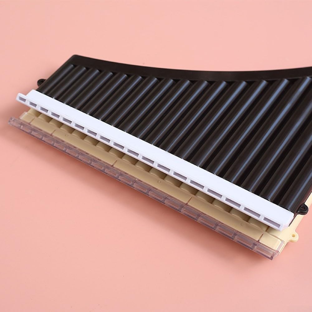 Esplora la musica con il flauto da 18 pipe in Do Key Pan realizzato in robusto materiale ABS (nero)