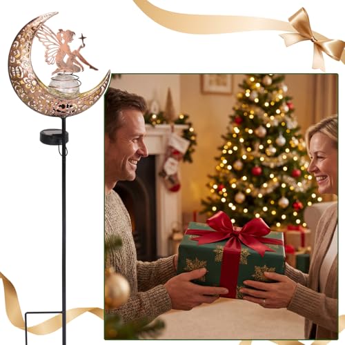 MEBRUDY Fairy Solar Garden Outdoor Decor, Moon Figurine Light Stake $18.59 AC - image 7