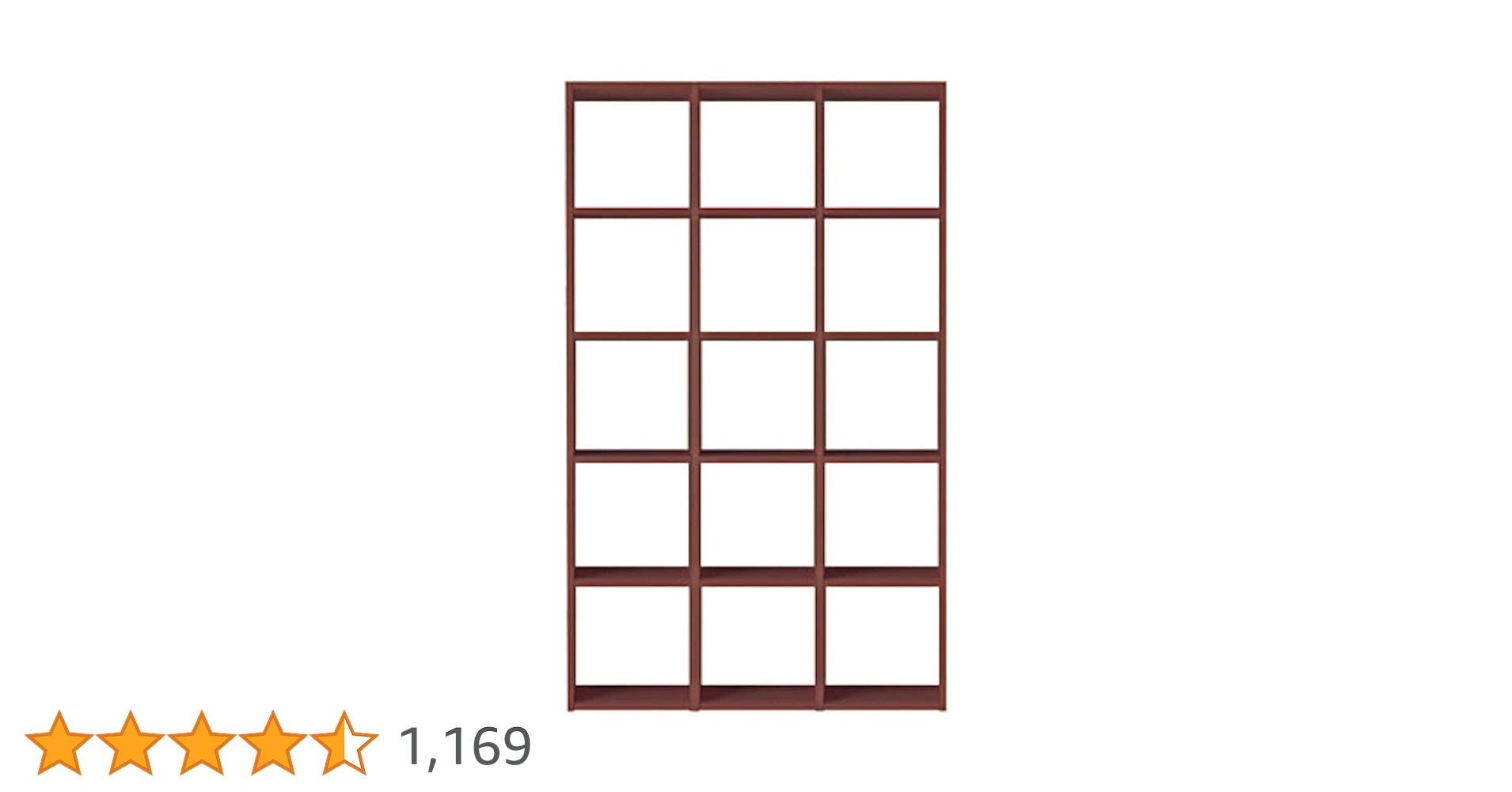 Amazon｜無印良品 スタッキングシェルフセット・5段・ウォールナット材