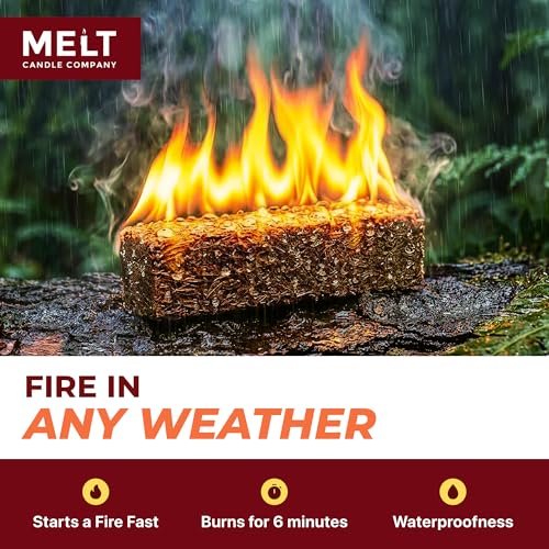 Image of Melt Candle Fire Starter (160 Cubes) for Indoor Fireplace & Wood Stove