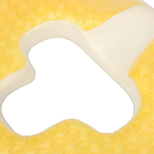 Miniatura 6 de Almohadilla para úlceras de decúbito con diseño triangular de fibra amarilla, diseño de pendiente en forma de T para cama de enfermería, cojín para