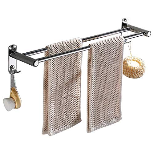 Porte-serviettes de bain double étagère suspendu pour un séchage rapide de vos draps