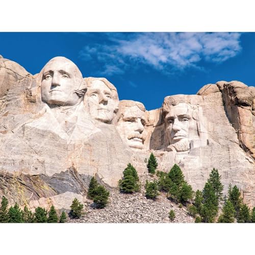 Bits and Pieces Rompecabezas de 500 Piezas para Adultos - Rompecabezas de Encaje Grande 18" x 24" Mt. Rushmore en Dakota del Sur miniatura 2