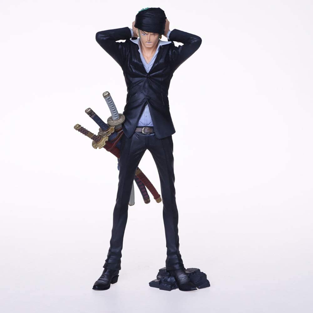 Amazon Co Jp アクションフィギュア黒服ロロノア ゾロpvcアニメ漫画ゲームのキャラクター モデルスタチューフィギュア玩具グッズジュエリーギフト好きなことでアニメファン風水 Llldn ホーム キッチン
