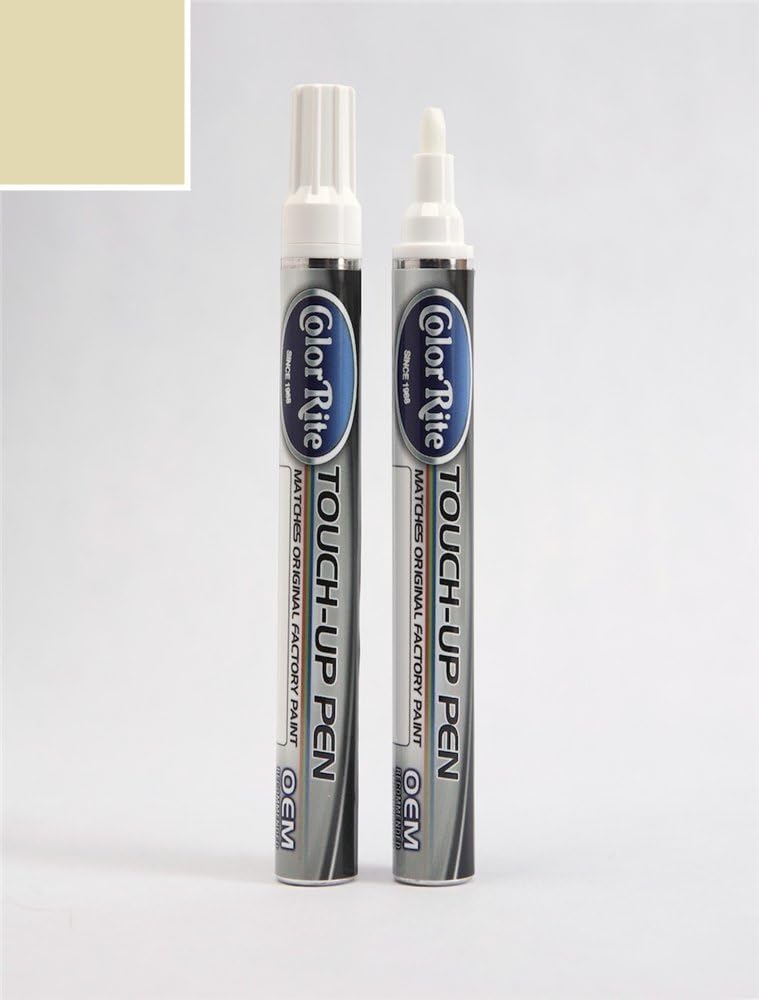 Pen for Ford Explorer Automotive Touch-up Paint - Ivory Parchment Tricoat HC/M6944 - Color+Clearcoat Package