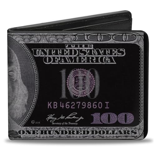 Buckle-Down Men's Bifold Wallet Money, 4.0