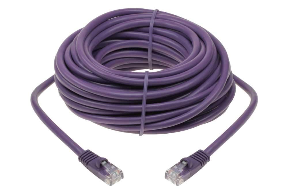 40ft Cat 5E Unshielded (UTP) Ethernet Network Cable - Purple