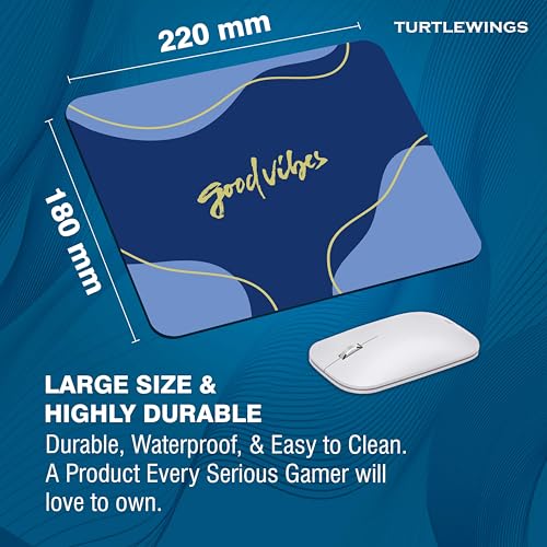 Image of TURTLEWINGS | Mousepad | Inspirational Quote Mousepad - 22x18 cm, 3mm Thick | Abstract Design Non-Slip Rubber Base | Office, Study & Gaming Use | Premium Smooth Surface 222 (8)