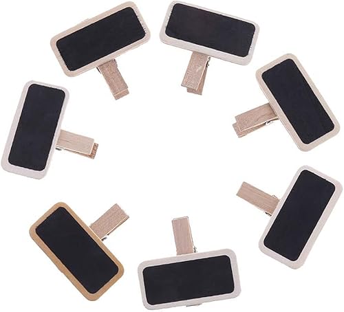 Miniatura 1 de 10 clips de pizarra de madera, clips de letrero de tablero de mensajes borrables, clips de pizarra de madera, clips de pizarra de madera para tomar