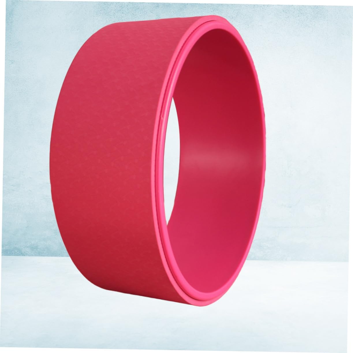 BESPORTBLE Yoga Wheel Backbend Tool for Deep Stretching and Muscle Relief Essential Yoga Roller for Back Pain Waist Shaping and Flexibility Training Deep Red