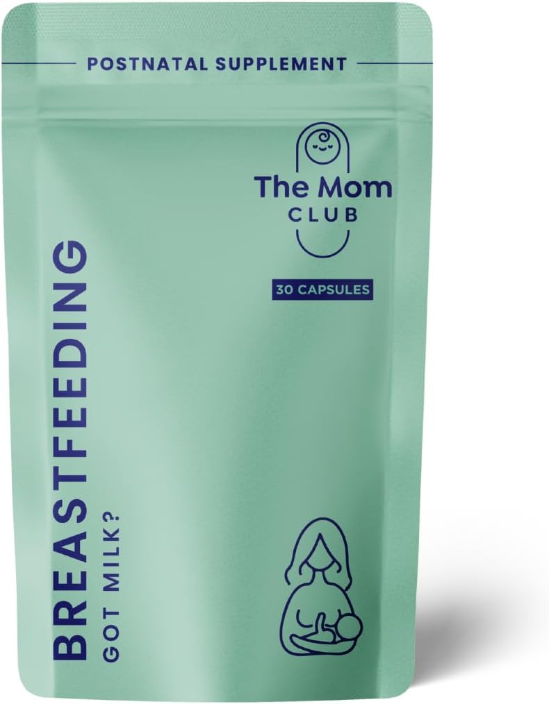 Breastfeeding Vitamins for New Moms – Supports Milk Supply, Lactation & Energy – Postnatal Supplement with Fenugreek, Stinging Nettle, Calcium, Iron, Zinc & B12 – 30 Capsules – 1 Month Supply